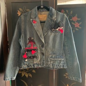 Duck Head M Jean Jacket Hand Embroidered